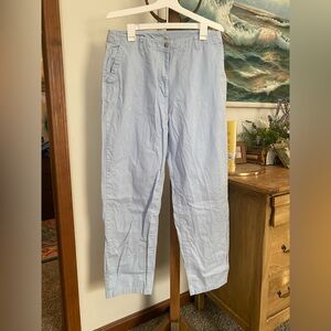LL Bean Light Blue 100% Cotton dress pants